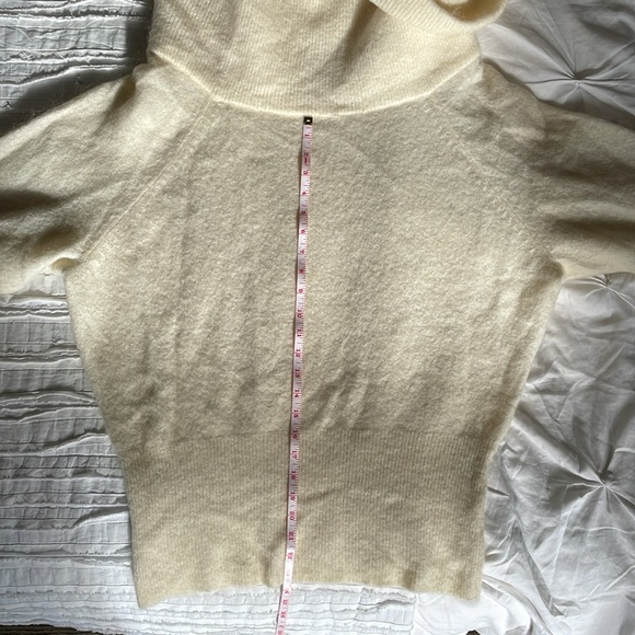 Acne Studios Daze Mohair Pearl White Wool Knit Sweater - Picture 8 of 12